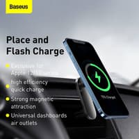Baseus - Big Energy - Wireless Car Charger with Holder, Black (WXJN-01) – Bild 6