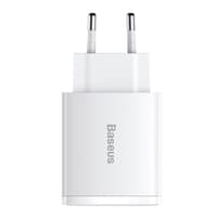 Baseus - Compact - Fast charger 2U+C, 30W EU, White (CCXJ-E02) – Bild 1