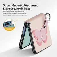 Galaxy Z Flip8 - Dux Ducis - Serie Luvy Butterfly, Edizione Love (Farfalla), rosa chiaro – Bild 5