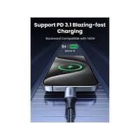 UGREEN - USB-C to USB-C 240W Fast Charging Woven Cable, US535 1m, Space Gray – Bild 7