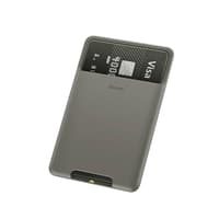 Baseus - Silicone card holder, dark gray (ACKD-A0G) – Bild 3