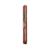 iPhone 11 Pro - iCarer Luxury Series Echtleder Flip Case, Braun (RIX1107-BN) – Bild 5