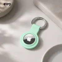 Étui de protection AirTag - RPD Housse en silicone souple avec anneau porte-clés, Vert – Bild 3