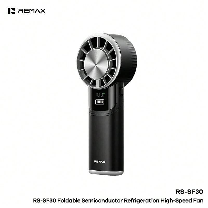 REMAX RS-SF30 Foldable Handheld Fan, Black