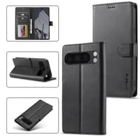 Google Pixel 10 Pro XL - LC.IMEEKE Wallet Etui mit 3 Kartenfächern & Magnetverschluss, schwarz – Bild 3