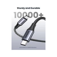 UGREEN - USB-C to USB-C 240W Fast Charging Woven Cable, US535 1m, Space Gray – Bild 6