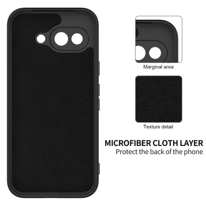 Google Pixel 9a - Custodia protettiva in silicone, nero – 2