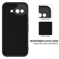 Google Pixel 9a - Silikon Schutzhülle, schwarz – Bild 2
