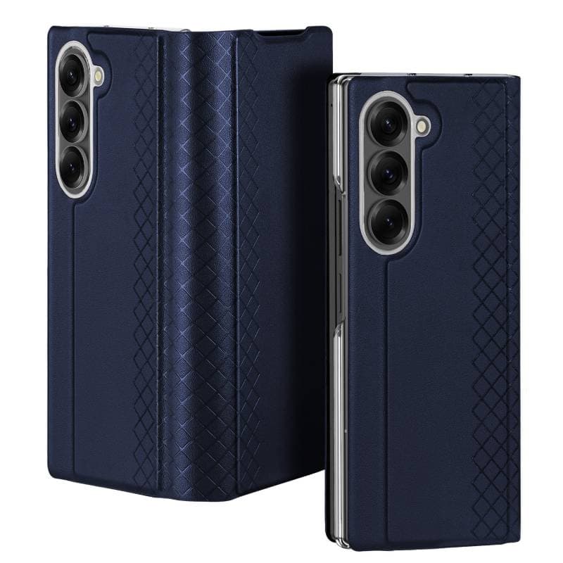 Samsung Galaxy Z Fold 6 - Dux Ducis Bril Series with pen holder, blue – 2