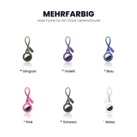 AirTag Keychain - RPD Hard Case with Lanyard, Black – Bild 2