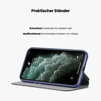 Samsung Galaxy S9 Plus - X-Level FIBColor Flip Wallet Etui, similicuir, 360° protection circulaire, or – Bild 5