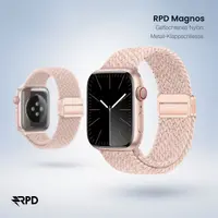 RPD Magnos Cinturino Magnetico Nylon per Apple Watch 44/45/46/49mm - Rosa Polare – Bild 5