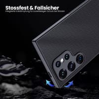 Samsung Galaxy S20 Ultra - Robust TPU case with carbon look, black – Bild 6