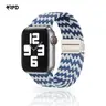RPD Magnos Cinturino Magnetico Nylon per Apple Watch 44/45/46/49mm - Motivo W Blu/Bianco
