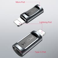 Rock - RCB0605 - Type-C to Lightning adapter, versatile compatibility, black – Bild 8