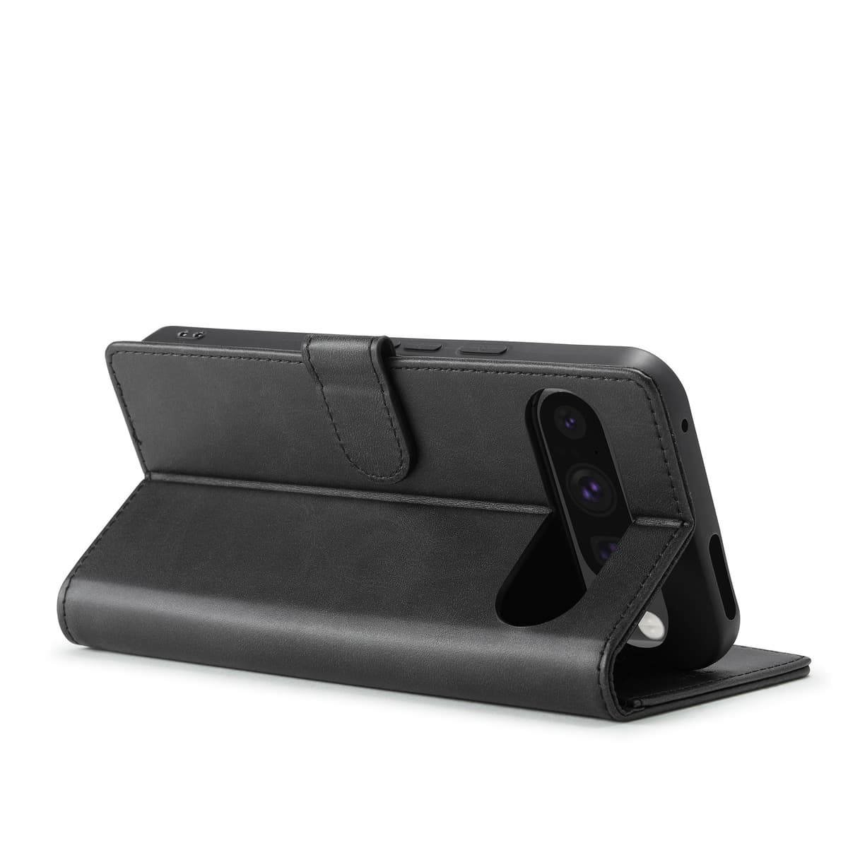 Google Pixel 9 / 9 Pro - Etui portefeuille LC.IMEEKE avec 3 emplacements pour cartes & fermeture magnétique, Noir – 3