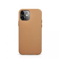 iPhone 12 Mini - iCarer - Leather Backcase Brown (RIX1205-BN) – Bild 1