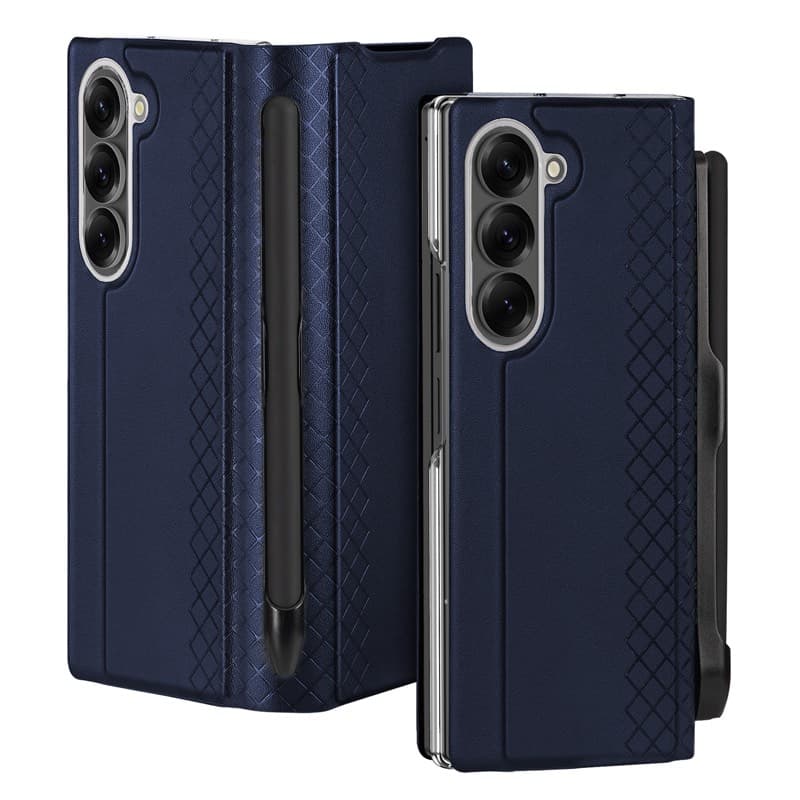 Samsung Galaxy Z Fold 7 - Dux Ducis Bril Series with pen holder, blue – 2