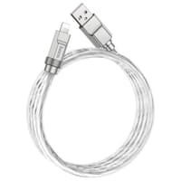 Hoco - U113 20W Fast charging resistant cable Lightning to USB-A, silver 1M – Bild 1