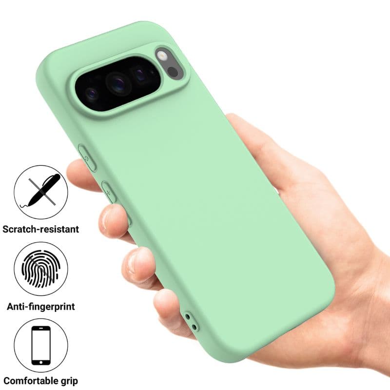 Google Pixel 10 Pro XL - Silikon Schutzhülle, Grün – 4