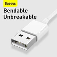 Baseus - Serie Superior - Cavo di ricarica rapida USB a M+L+C, 3,5A 1,5m, bianco (CAMLTYS-02) – Bild 5
