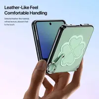 Galaxy Z Flip8 - Dux Ducis - Série Luvy Clover, édition Love (trèfle à quatre feuilles), vert – Bild 6