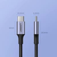 Ugreen - USB-C cable nylon/aluminum 1 m (US316 / 70427), black/grey – Bild 1