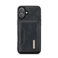 iPhone 7/8/SE 2020/SE 2022 - Custodia posteriore DC.MING, look pelle, slot per carte e chiusura magnetica, custodia protettiva, nero – Bild 7