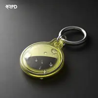 AirTag Keychain - RPD TPU Case, Water-repellent, Transparent, Yellow – Bild 3