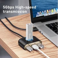 Baseus - 4-in-1 USB HUB adapter, 1m, black (CAHUB-AY01) – Bild 8