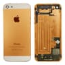 Apple iPhone 5 Backcover gold/weiss mit Logo, neu, original