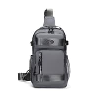 Okade - Sac banane sport gris foncé - Sling Bag Crossbody Sac d'épaule, gris foncé – Bild 1