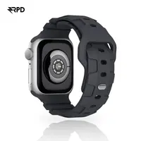 RPD Lattice Silikonarmband Karo-Muster für Apple Watch 38/40/41/42mm - Dunkelgrau – Bild 1