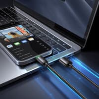 McDodo - USB-A to Lightning Cable with Charging Light, 36W Fast Charging, Black – Bild 5