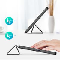 Samsung Galaxy Tab S6 Lite - Dux Ducis Domo Series, Étui à clapet relevable, Noir – Bild 5