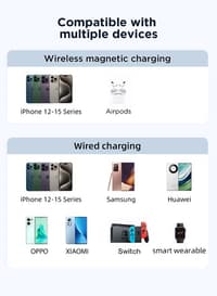 Joyroom JR-PBM01 - 20W Magnetic Wireless Powerbank with integrated cable & kickstand, 10.000mAh, white – Bild 9
