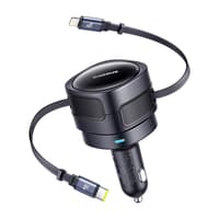 Baseus Enjoyment Max car charger - 90W dual USB-C to Lightning, U+C ports, black – Bild 1