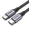 UGREEN - USB-C to USB-C 100W Fast Charging Woven Cable, US161 1.5 m, Gray