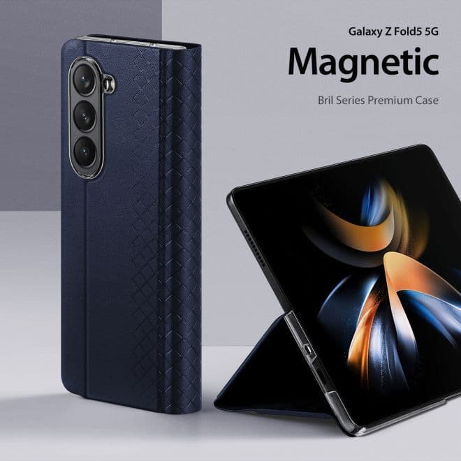 Samsung Galaxy Z Fold 5 - Dux Ducis Bril Series bleu – 4