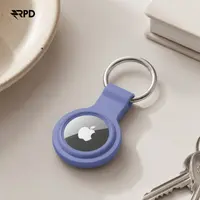 Étui de protection AirTag - RPD Housse en silicone souple avec anneau porte-clés, Lilas – Bild 3