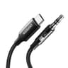 Ugreen - USB-C to 3.5 mm jack plug cable 2m (CM450 / 65101), black/grey