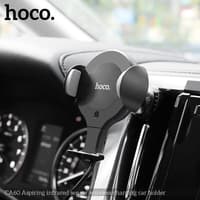 Hoco CA60 Aspiring infrared sensor wireless charging car holder, black – Bild 8