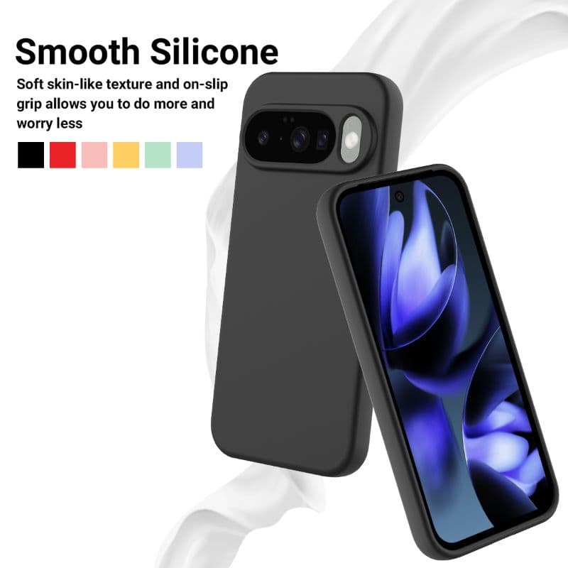 Google Pixel 10 / 10 Pro - Silikon Schutzhülle, schwarz – 4