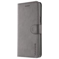 Samsung S9 - Etui portefeuille LC.IMEEKE avec 3 emplacements pour cartes & fermeture magnétique, Gris – Bild 1