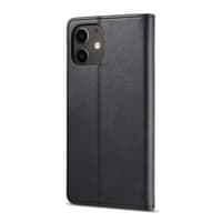 iPhone Xr - LC.IMEEKE Wallet Etui mit 3 Kartenfächern & Magnetverschluss, schwarz – Bild 3