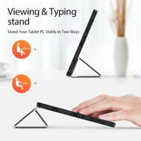 Samsung Galaxy Tab S10 FE/S9 FE - Dux Ducis Domo Series, aufstellbares Flip-Etui, schwarz – Bild 3