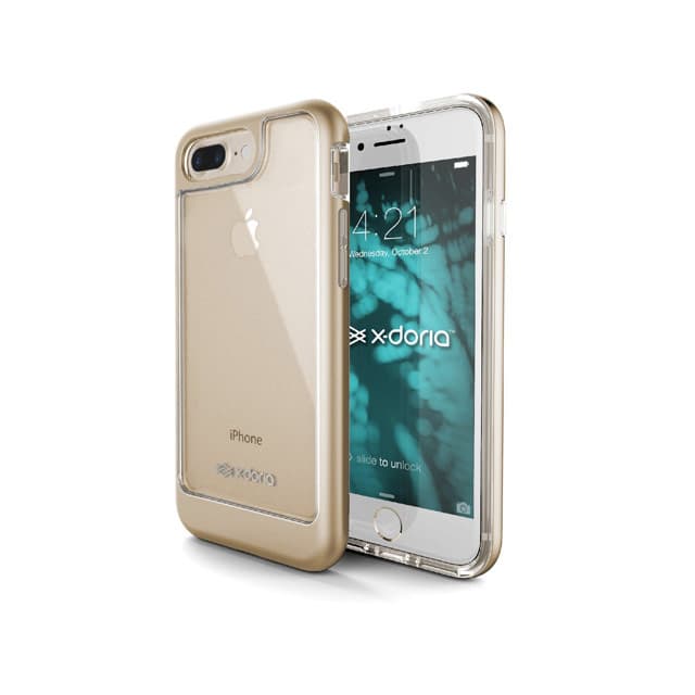 iPhone 7 Plus / 8 Plus - Custodia Raptic EverVue con cornice color oro