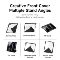 iPad Air 13 (2024/2025) / iPad Pro 12.9 (2020/21/22) - Dux Ducis Magi Series, Flip-Etui, schwarz – Bild 5
