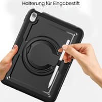 iPad Air 13” (2024/2025) - RPD HEX-G FE Rugged Case mit Griff, Kickstand & Pencil Holder, schwarz – Bild 9