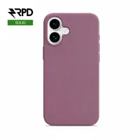 iPhone 16 - Coque en silicone, rose poudré, unie – Bild 1
